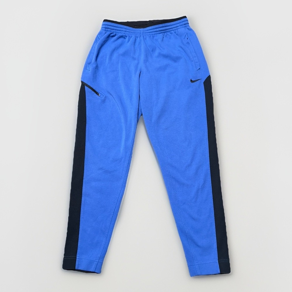 Nike Joggers Mens Large Showtime Basketball Dri-FIT Blue Black Pants 930565-493